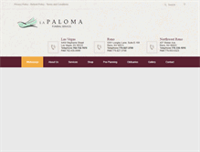 Tablet Screenshot of lapalomafuneralservices.com